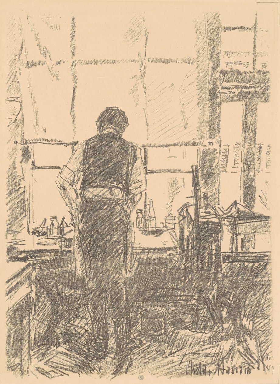 Portrait de Joseph Pennell - Childe Hassam