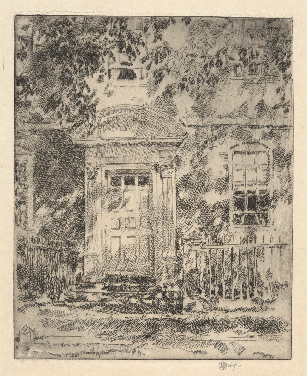 Porte de Portsmouth, 1916 - Childe Hassam
