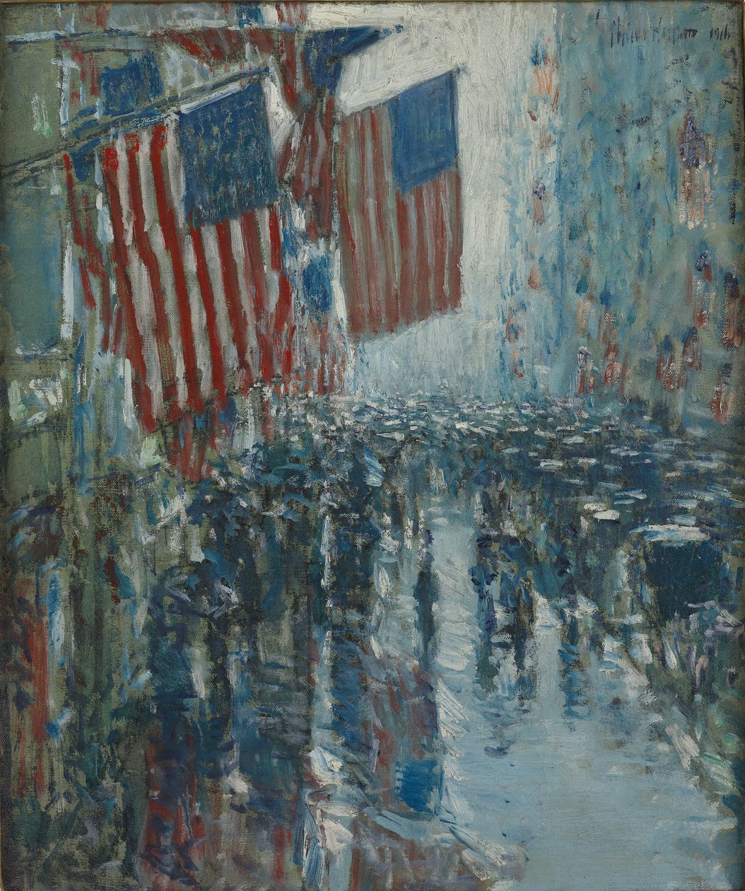 Jour de pluie, Fifth Avenue - Childe Hassam