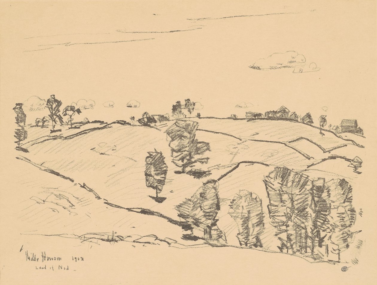 Clôtures en pierre, pays de Nod - Childe Hassam