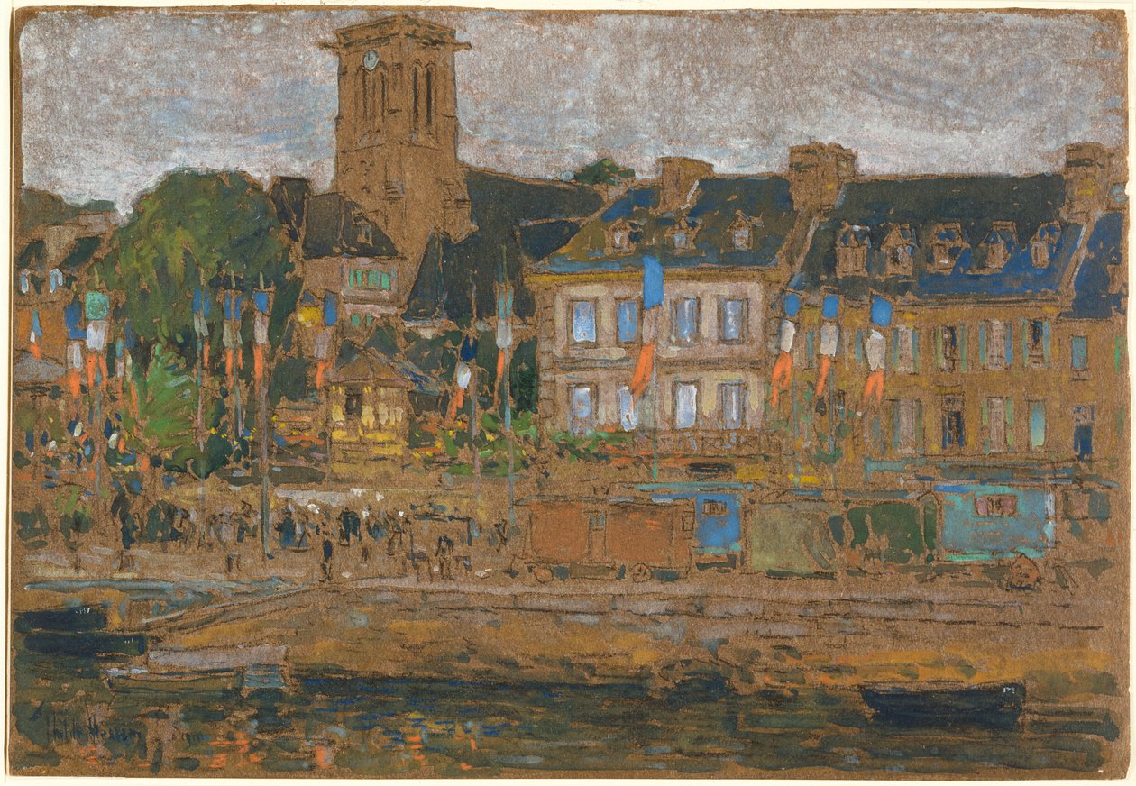 La fête de Lannion - Childe Hassam