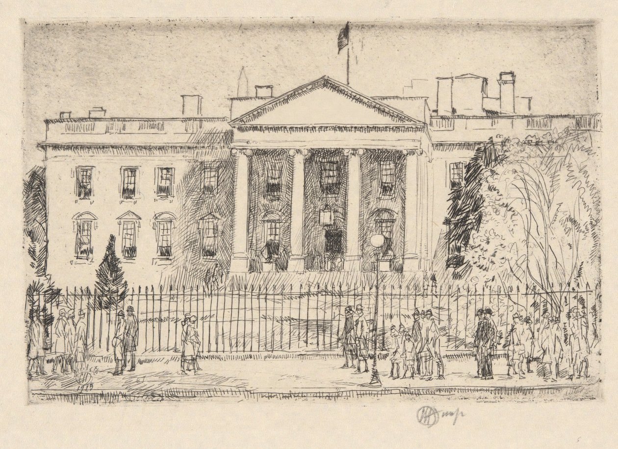 La Maison Blanche - Childe Hassam
