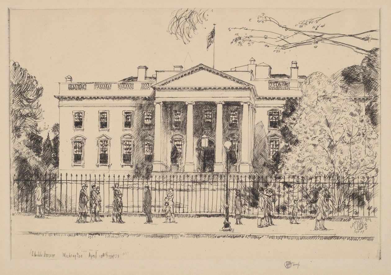 La Maison-Blanche - Childe Hassam