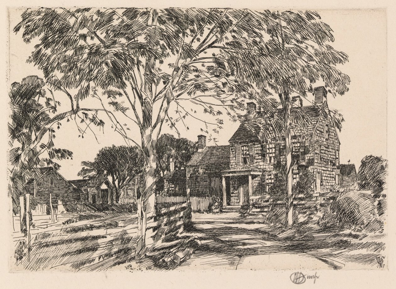Le lieu de naissance de Walt Whitman - Childe Hassam