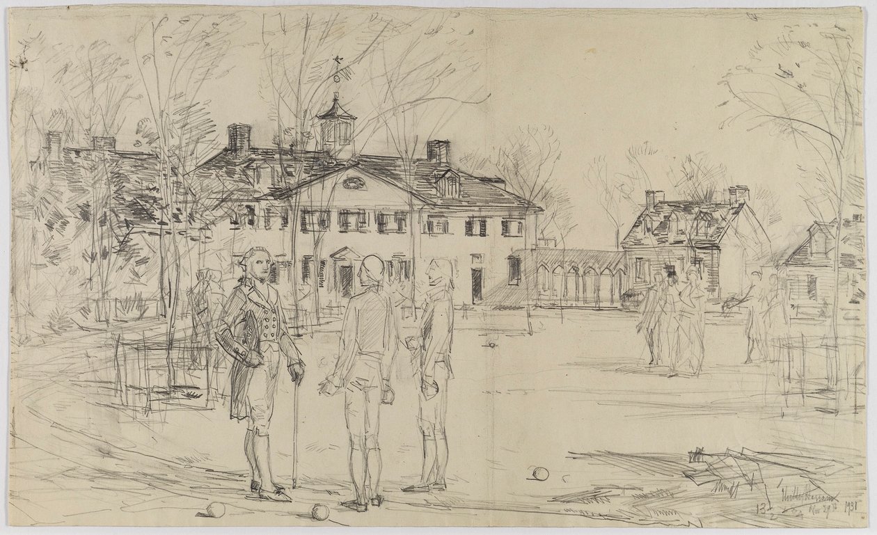 Washington à Mount Vernon - Childe Hassam