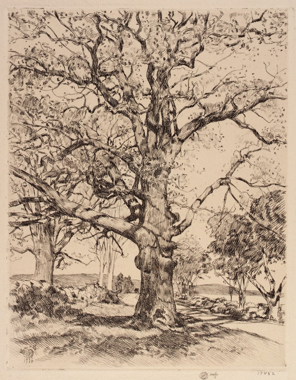 Wayside Inn Oaks à Spring - Childe Hassam