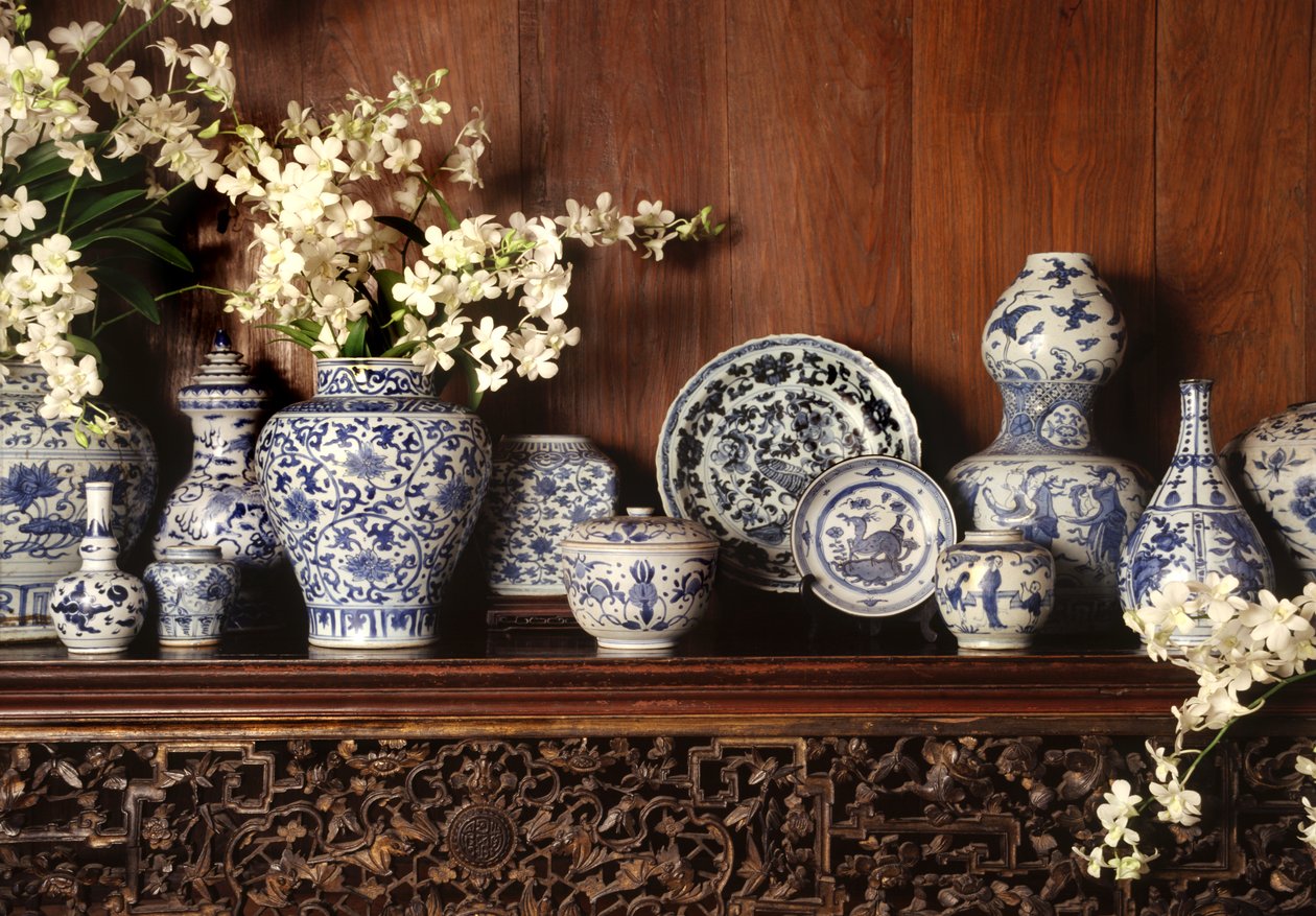 Porcelaine bleue et blanche - Chinese School