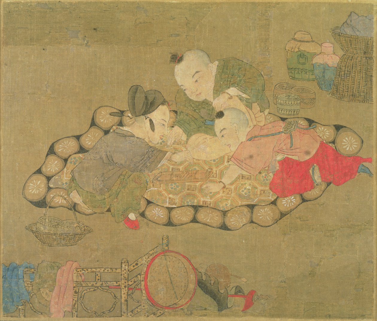 Enfants jouant, dynastie Ming, 1500 - Chinese School
