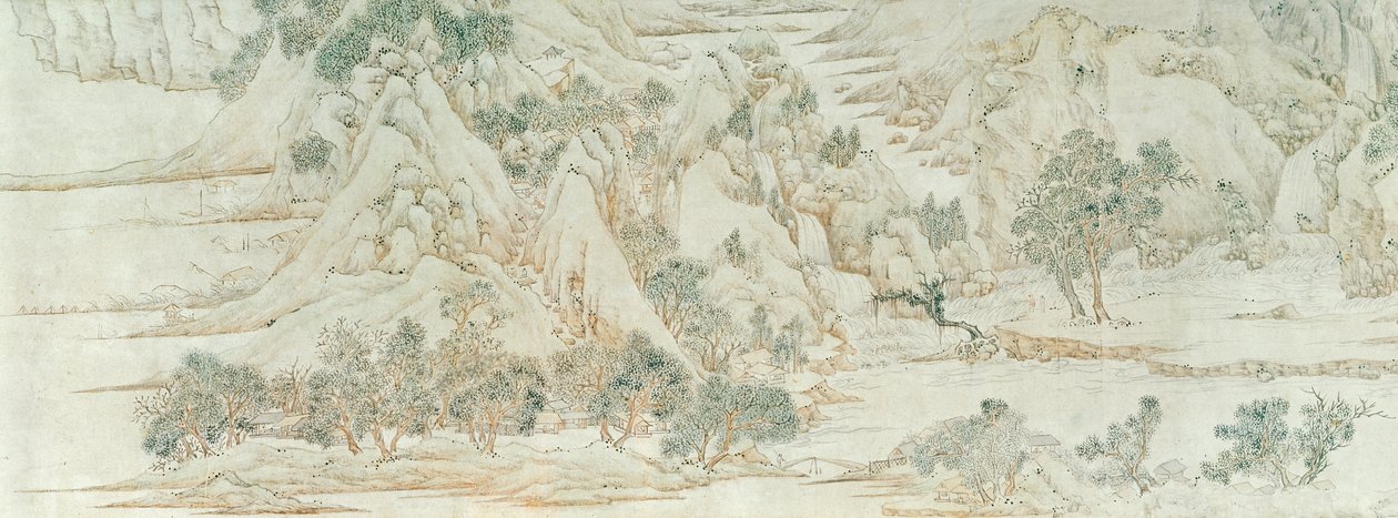 Paysage chinois, dynastie Ming - Chinese School