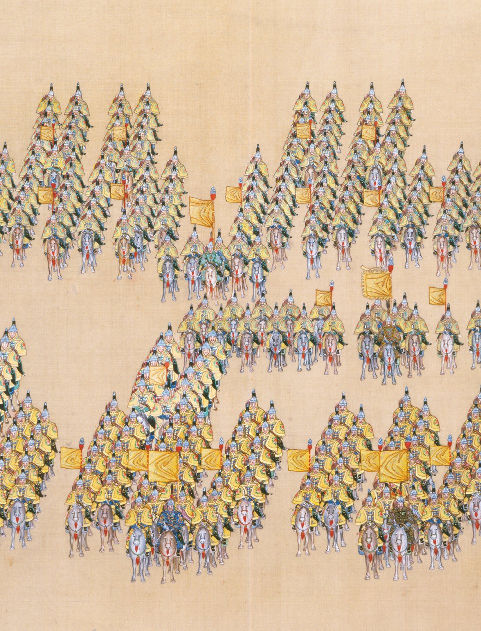Revue de la grande parade des troupes par l