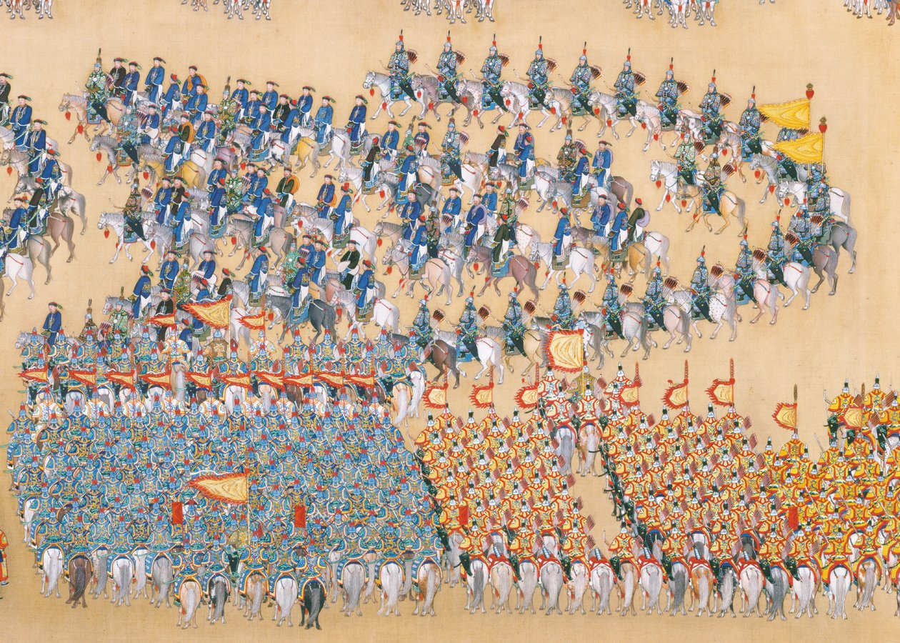 Revue de la grande parade des troupes par l