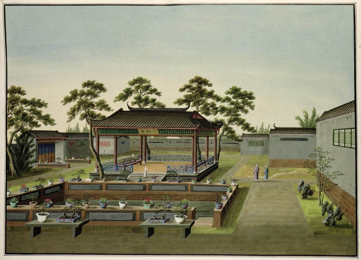 Scène de jardin, c.1820-40 - Chinese School