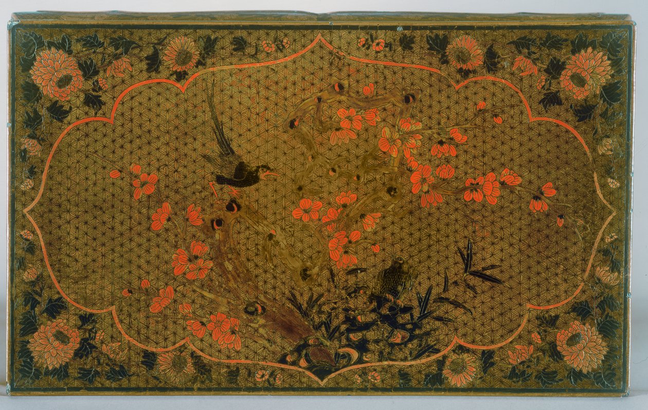 Plateau de table Kang (bois laqué) - Chinese School