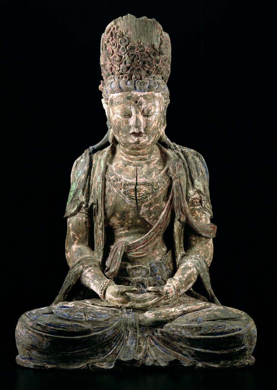 Grand bodhisattva assis en méditation, dynastie Jin (1115-1234) - Chinese School