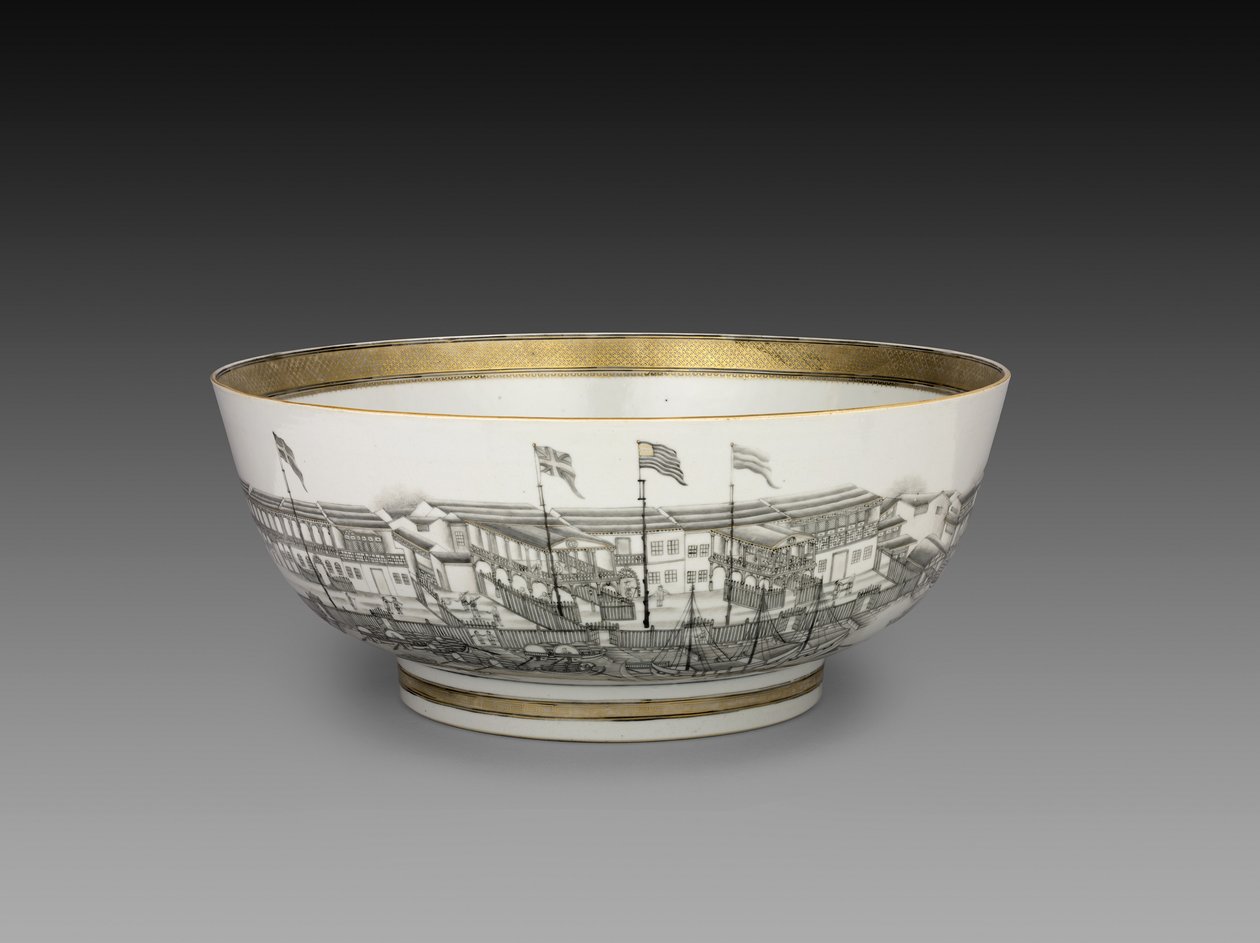 Bol à punch, vers 1800 - Chinese School