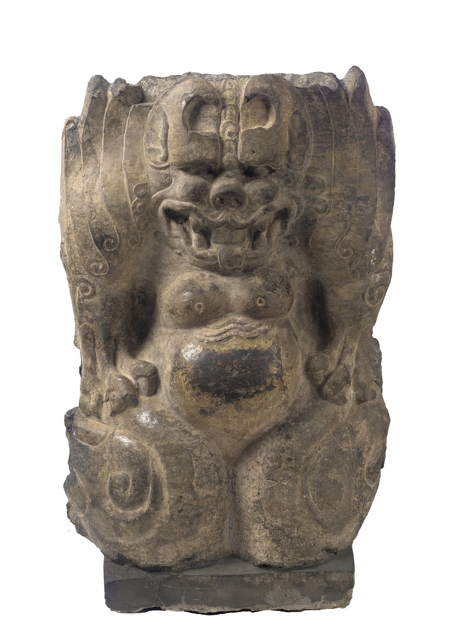 Démon gardien accroupi, province de Hebei, Période de Division, 550-577 - Chinese School