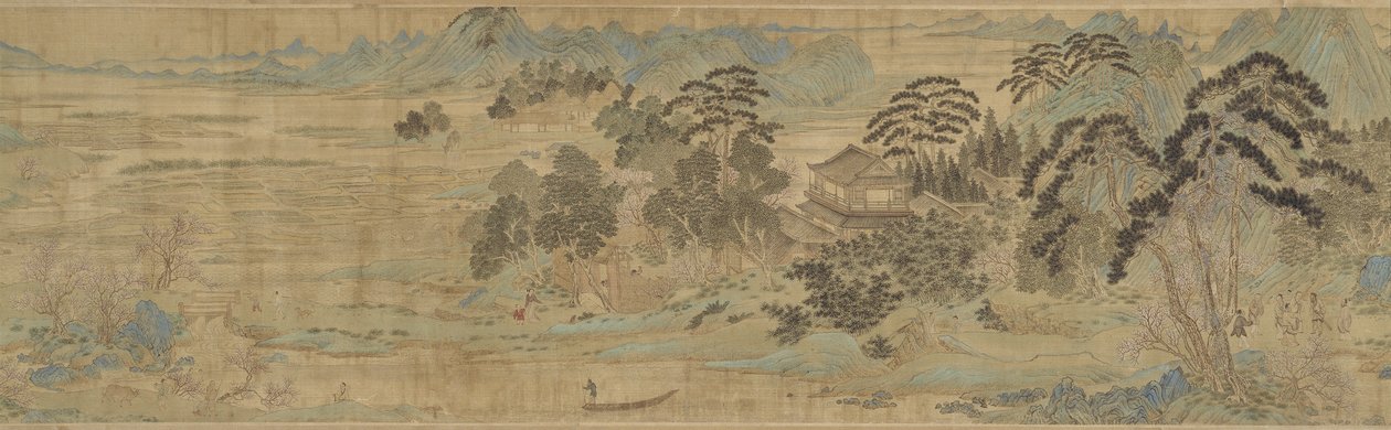Le Printemps des pêchers, fin Ming - Chinese School