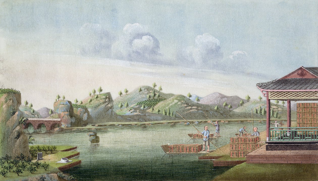 Transport de caisses de thé - Chinese School