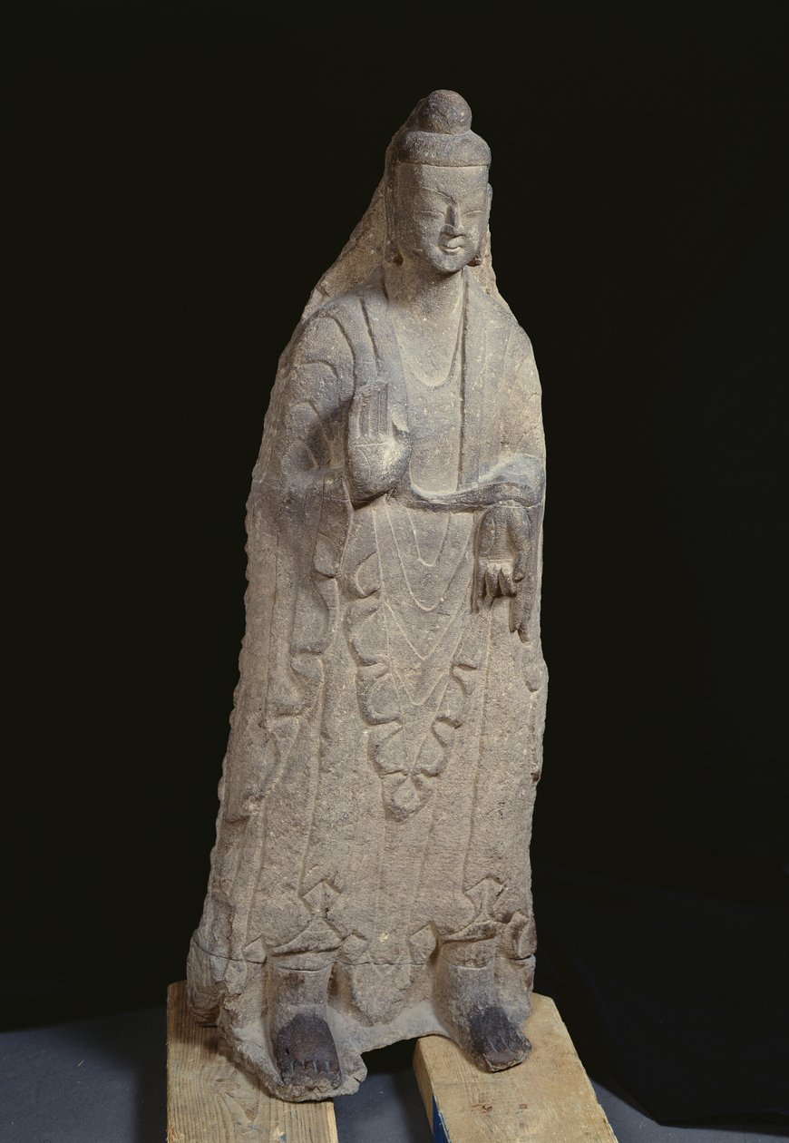 Statue du Bouddha Sakyamuni, dynastie Wei du Nord, vers 386-534 - Chinese School Chinese School