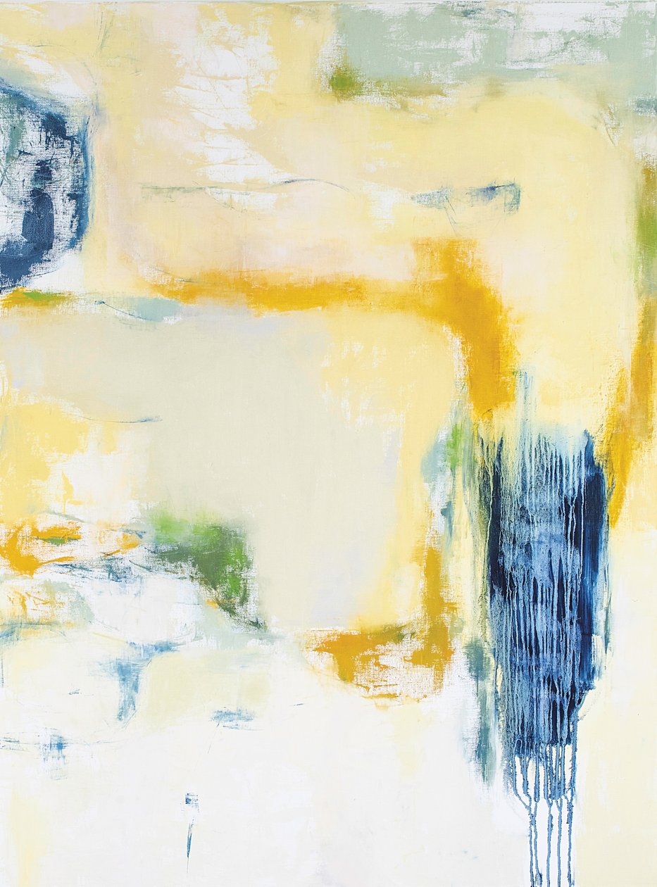 Composition abstraite, série Vipassana, 2018 (huile sur toile de lin). - Ching Fun Tso