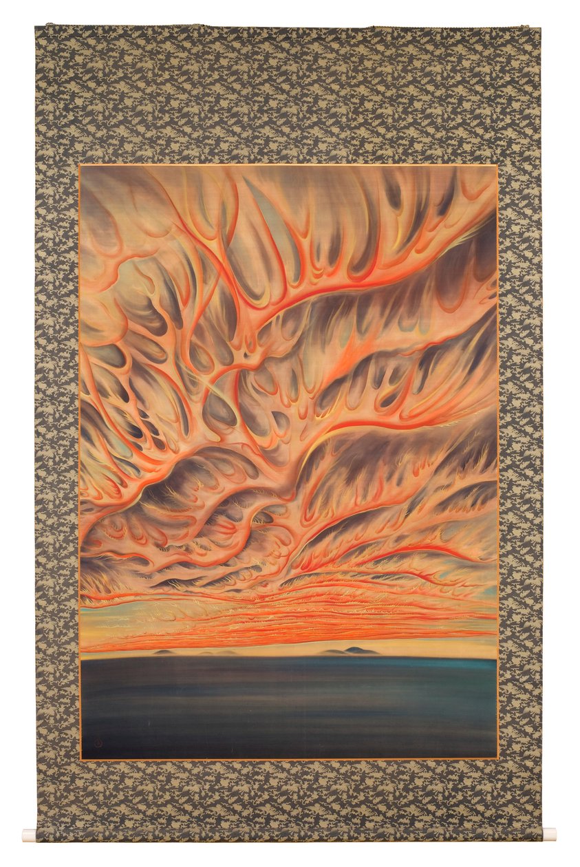 Coucher de soleil dans la vallée de Sacramento - Chiura Obata