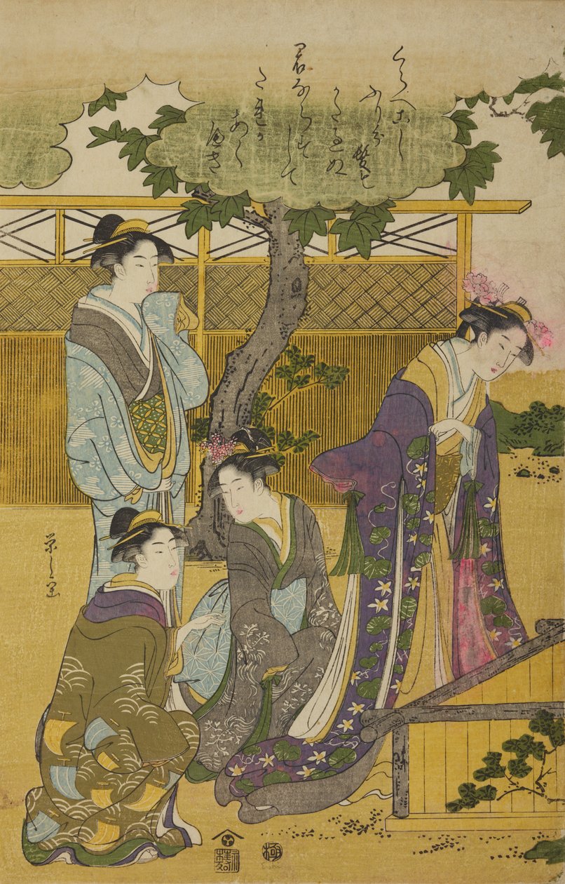Quatre femmes au puits - Chobunsai Eishi