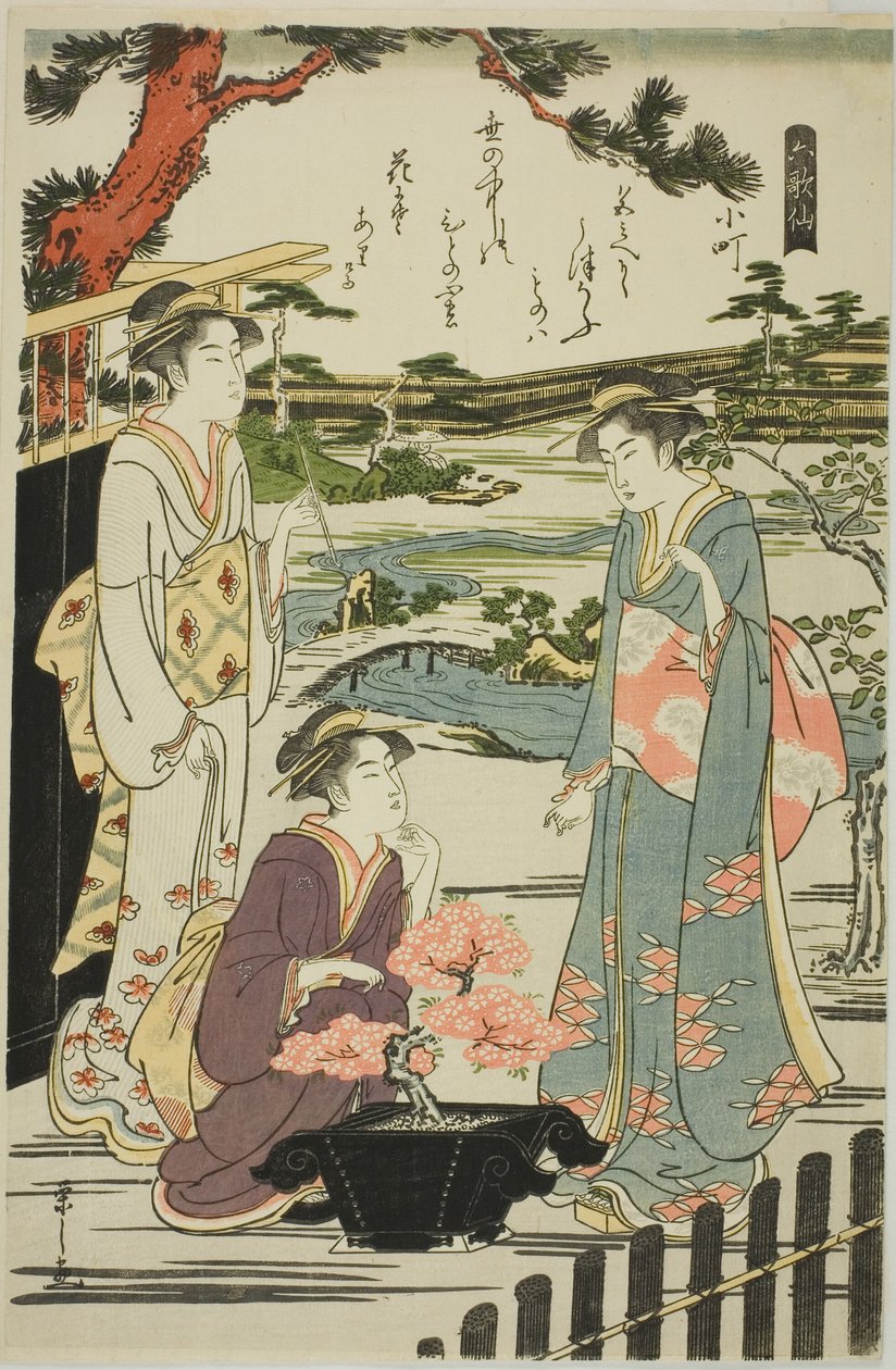 Komachi, de la série "Six Poètes Immortels (Rokkasen)" - Chobunsai Eishi