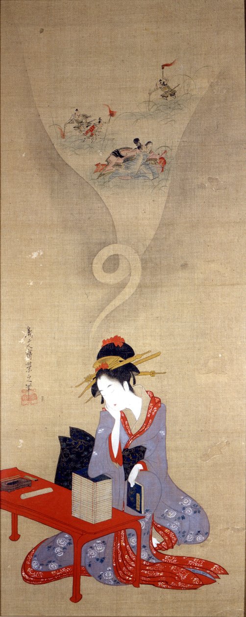 Oiran pensant. Œuvre d