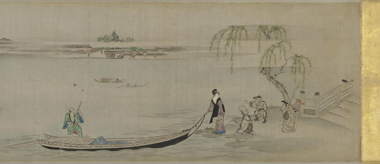 Scènes le long de la rivière Sumida - Chobunsai Eishi