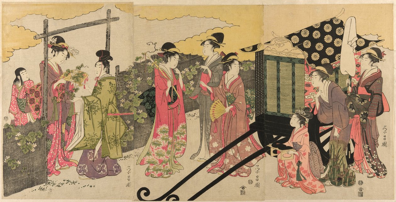 Parodie du chapitre Yugao du Conte de Genji - Chokosai Eisho