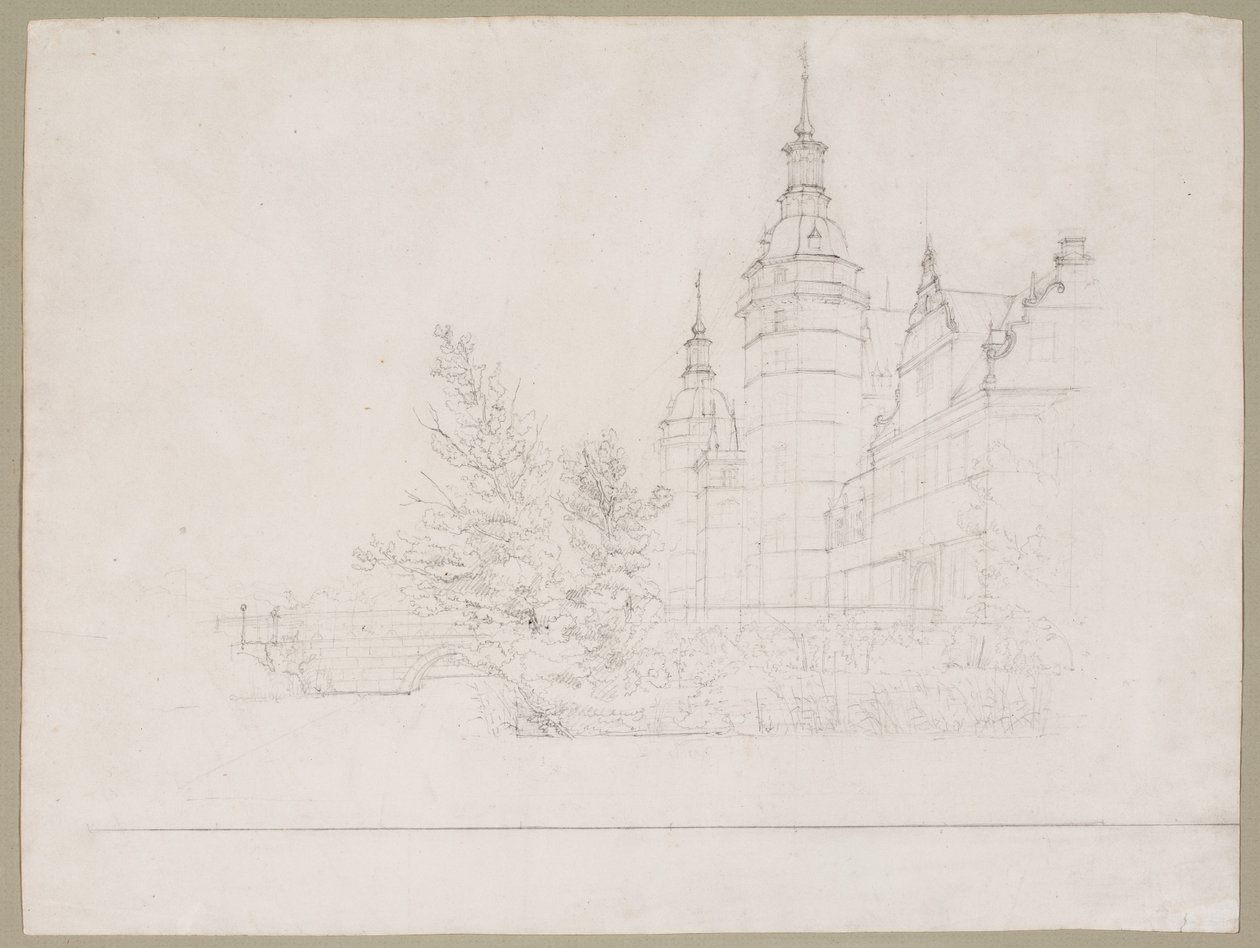 Château de Frederiksborg. Partie près du pont de la Monnaie - Christen Købke