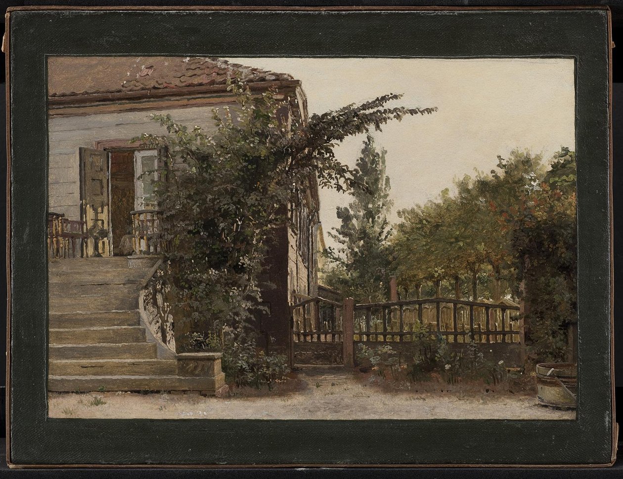 Les marches du jardin menant à l
