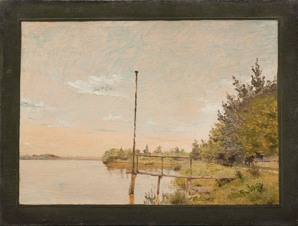 Vue de Dosseringen près du lac Sortedam vers Nørrebro. Étude - Christen Købke