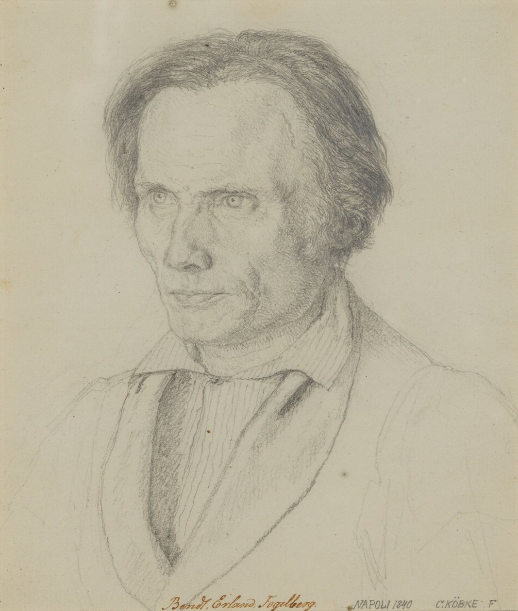 Bengt Erland Fogelberg (1786-1854), sculpteur, 1839 - Christen Købke