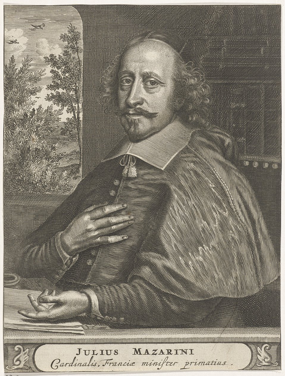 Portrait du cardinal Mazarin, années 1660-1670 - Christiaan Hagen