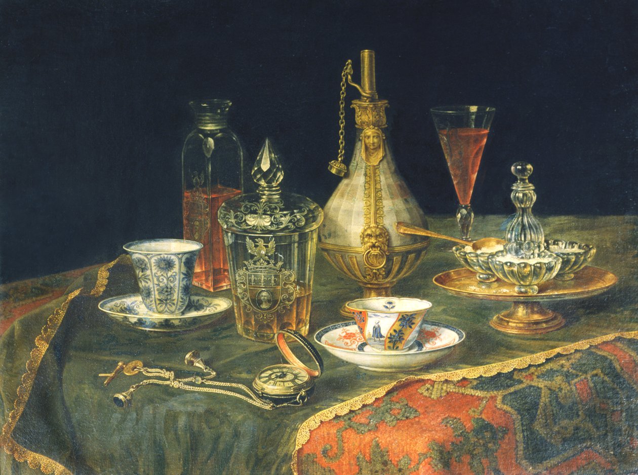 Cristal de Bohême, thé et une montre - Christian Berentz