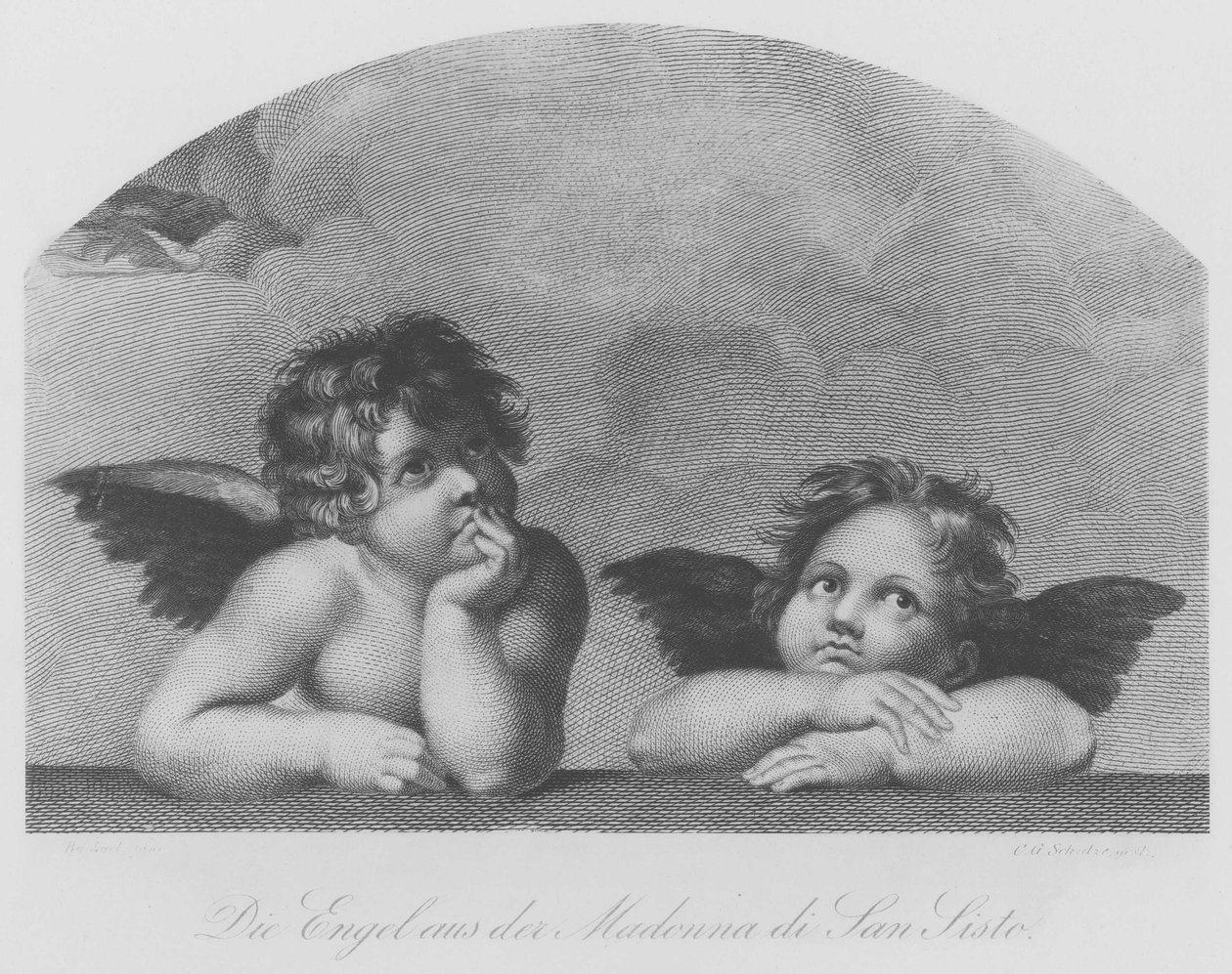 Les anges de la Madone Sixtine - Christian Gottfried Schultze