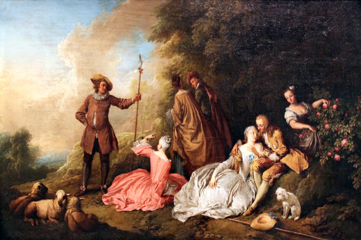 Société en plein air - Christian Wilhelm Ernst Dietrich