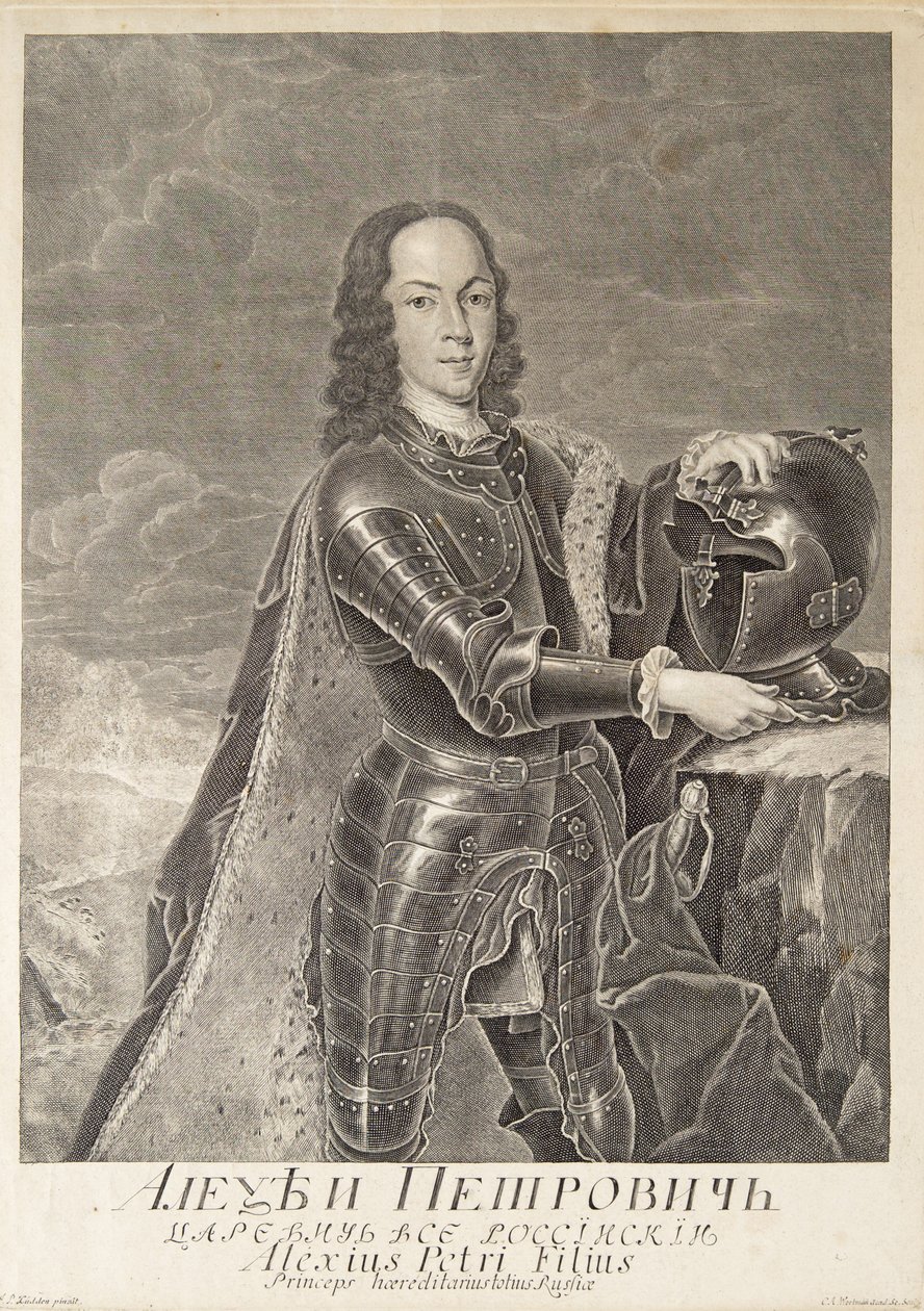 Portrait du tsarévitch Alexeï Petrovitch de Russie 1690-1718, vers 1740 - Christian Albrecht Wortmann