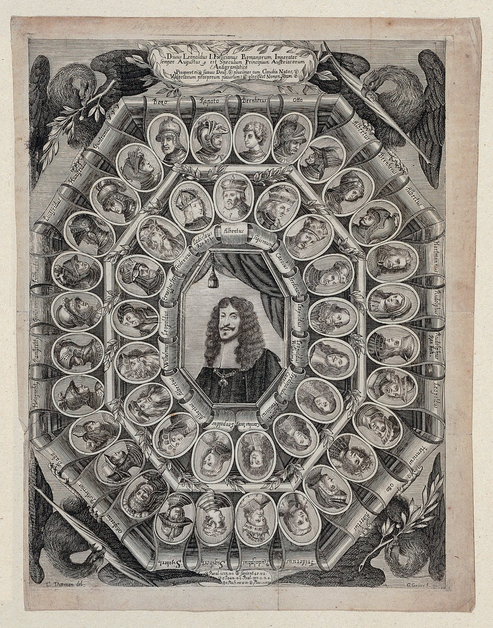 Empereur Léopold Ier entouré de ses ancêtres - Christian Dittmann