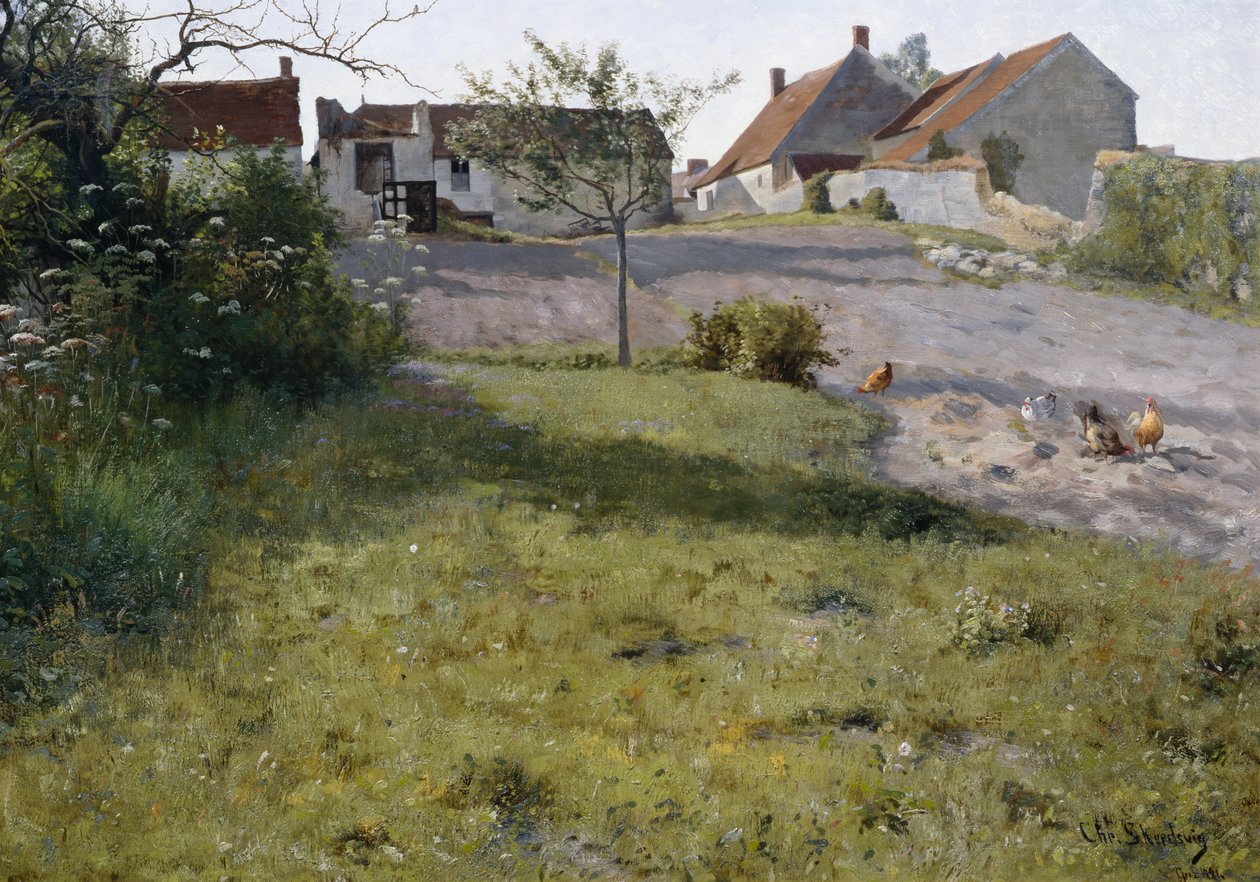 Une ferme à Gretz - Christian Eriksen Skredsvig