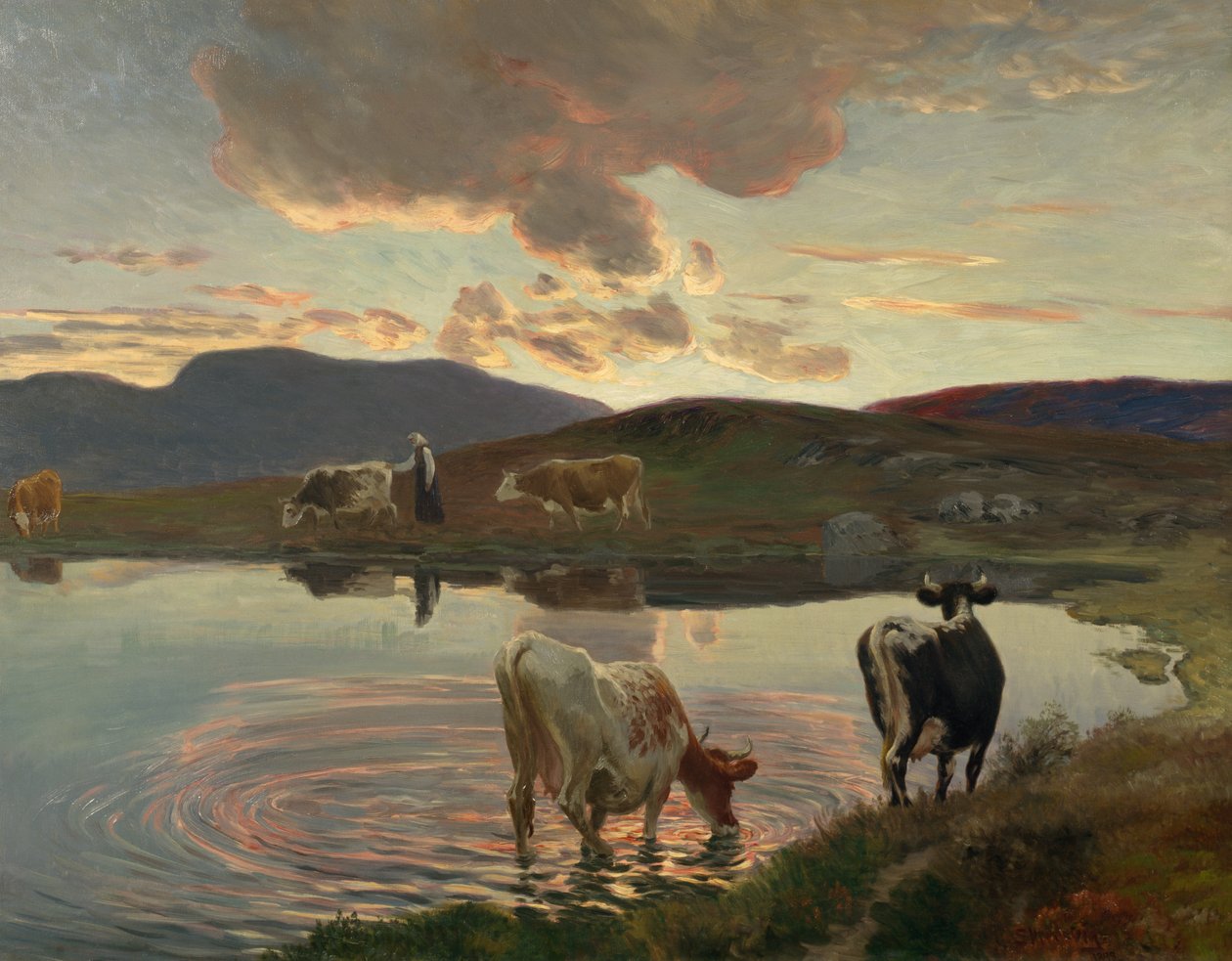 Après le coucher du soleil - Christian Eriksen Skredsvig