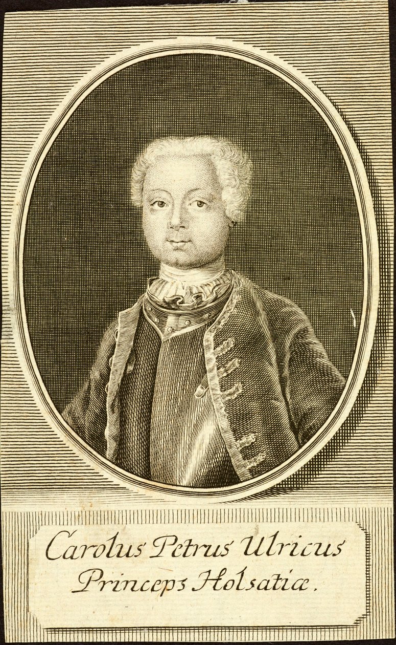 Portrait du duc Karl Peter Ulrich de Holstein-Gottorp 1728-1762, 1734 - Christian Friedrich Fritzsch
