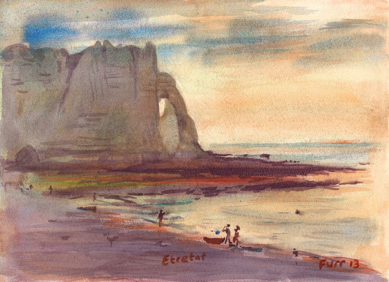 Orange brûlé Bourgogne Étretat - Christian Furr