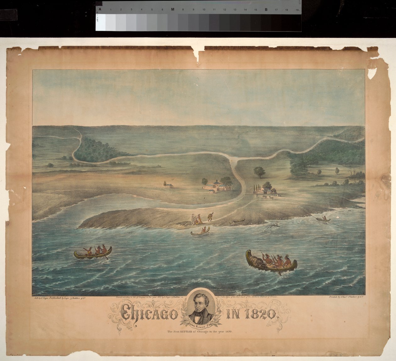 Chicago en 1820, 1867 - Christian Inger
