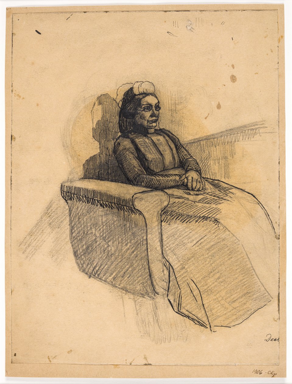 Dame sur un canapé - Christian Kongstad Petersen