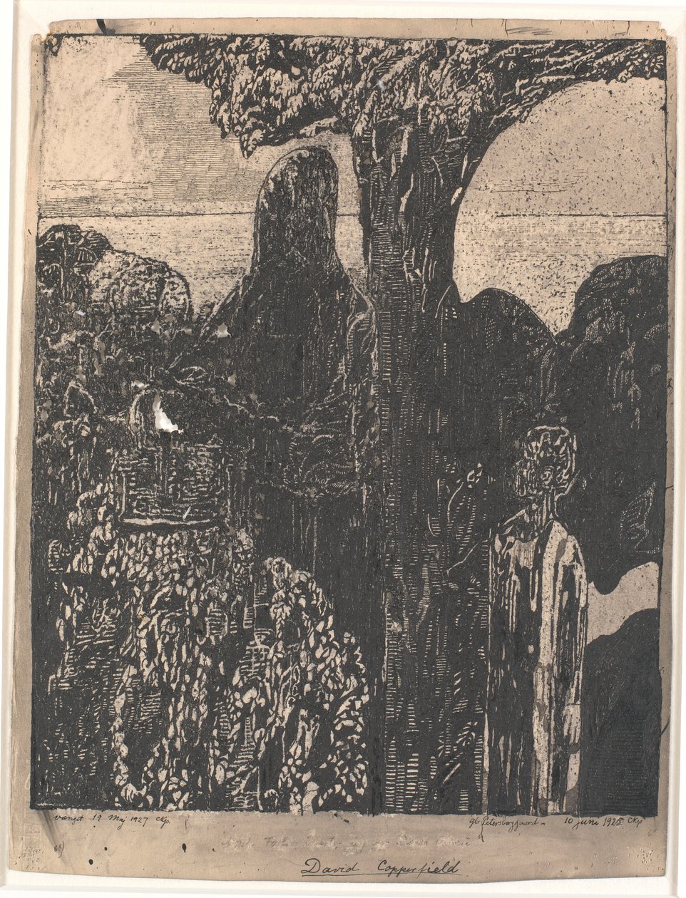 Rendant visite à sa tante, Miss Betsey Trootwood, Dover - Christian Kongstad Petersen