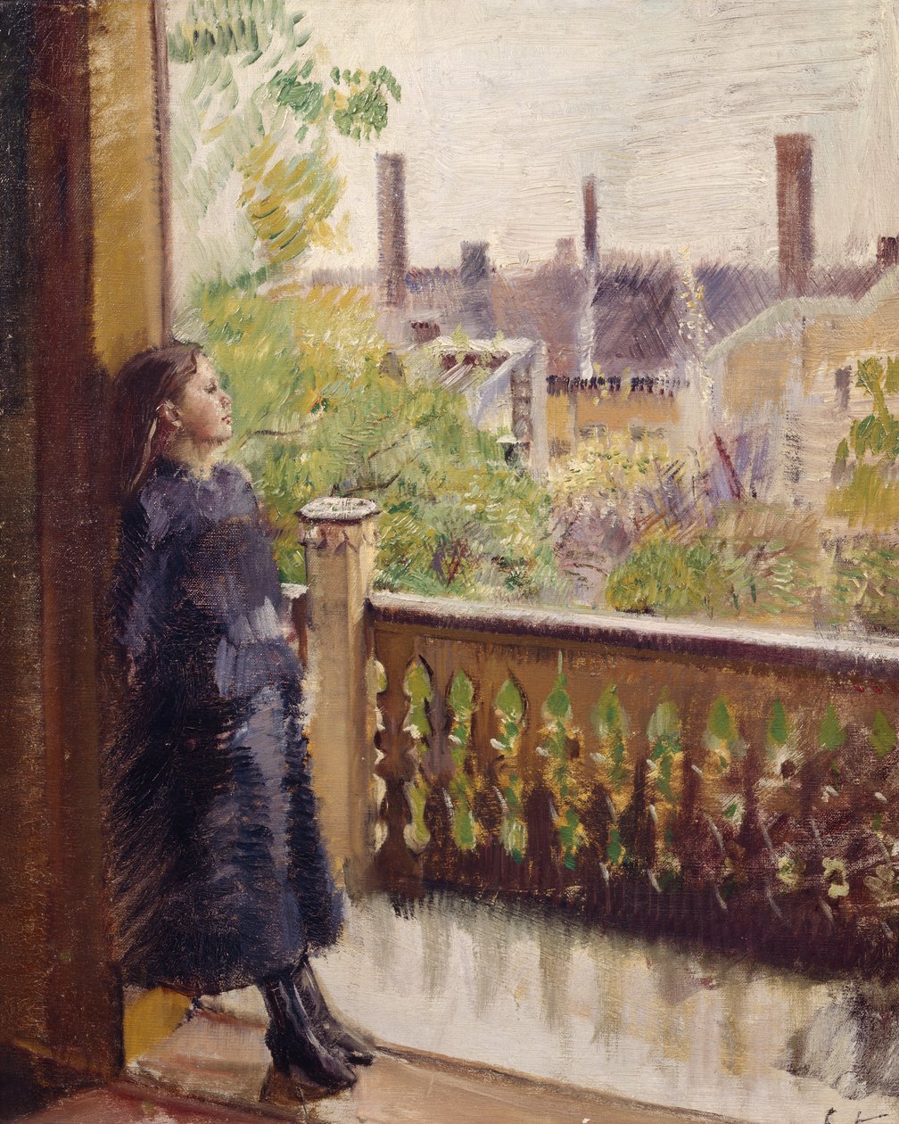 Le balcon de Grønnegate - Christian Krohg