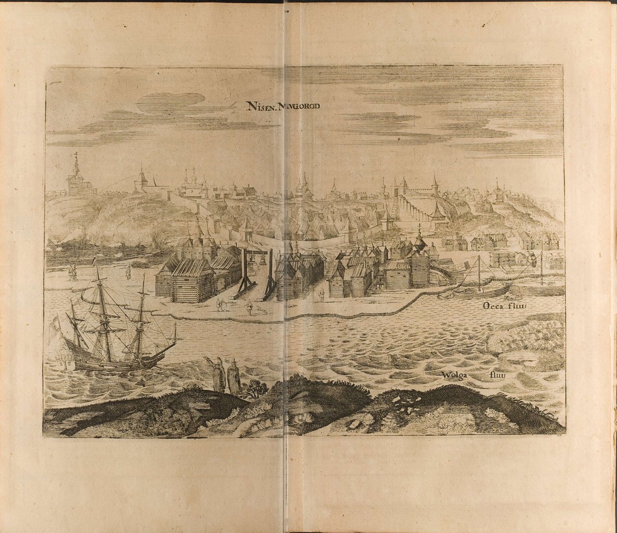 Nijni Novgorod Illustration de Voyages au Grand-Duc de Moscovie et au Roi de Perse - Christian Lorenzen Rothgiesser