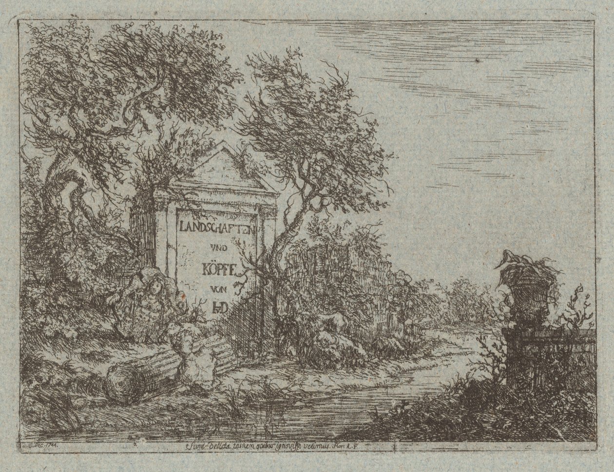 Paysages et têtes - Christian Ludwig von Hagedorn